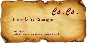 Csomós Csongor névjegykártya